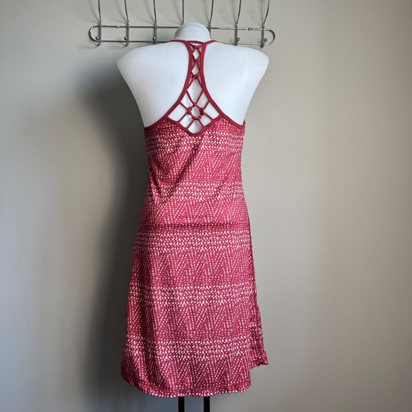 Prana Performance Spaghetti Strap Racerback Dress Reddish-Pink XS Shelf Bra - Picture 5 of 14